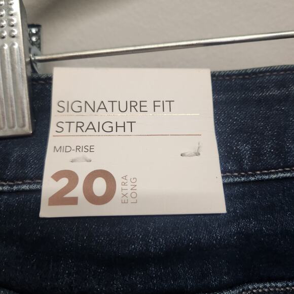 Lane Bryant Plus Size 20 X Long Tall Jeans Signature Fit Straight Leg Mid Rise - Picture 4 of 11